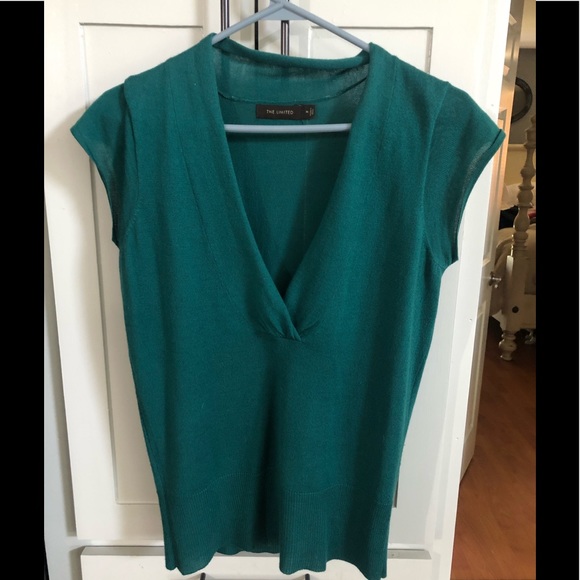 The Limited Sweaters - Women’s THE LIMITED Teal Vintage Sweater Vest EUC
